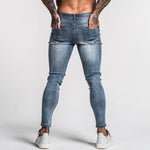 Gingtto - Men's Faded Skinny Jeans