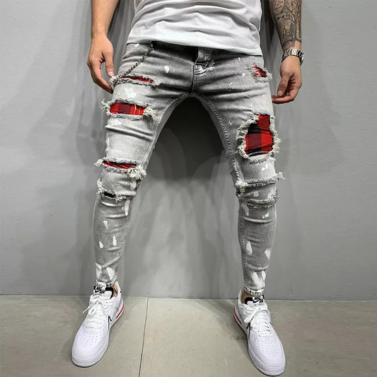 Zhalin - Ripped Slim Fit Jeans