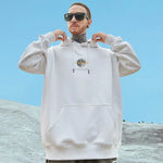 Fly To The Moon -  Graphic Print Hoodie
