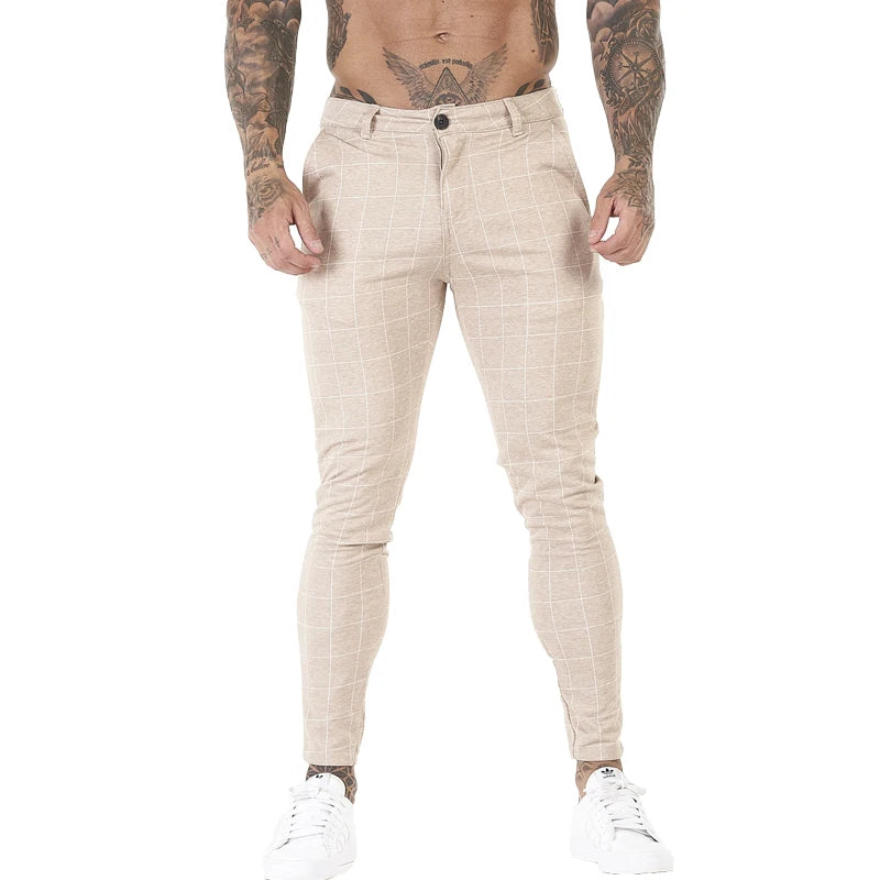 Gingtto - Men's Casual Skinng Chino Trousers